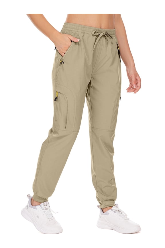 Womens Cargo Joggers Quick Dry Lightweight Hiking Pants with Multi Pockets Athletic Lounge Casual Travel
