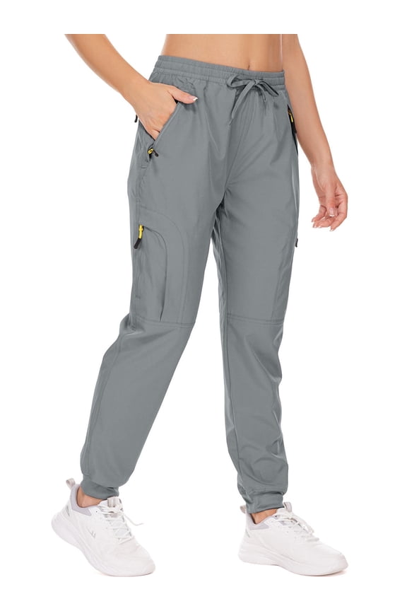 Womens Cargo Joggers Quick Dry Lightweight Hiking Pants with Multi Pockets Athletic Lounge Casual Travel