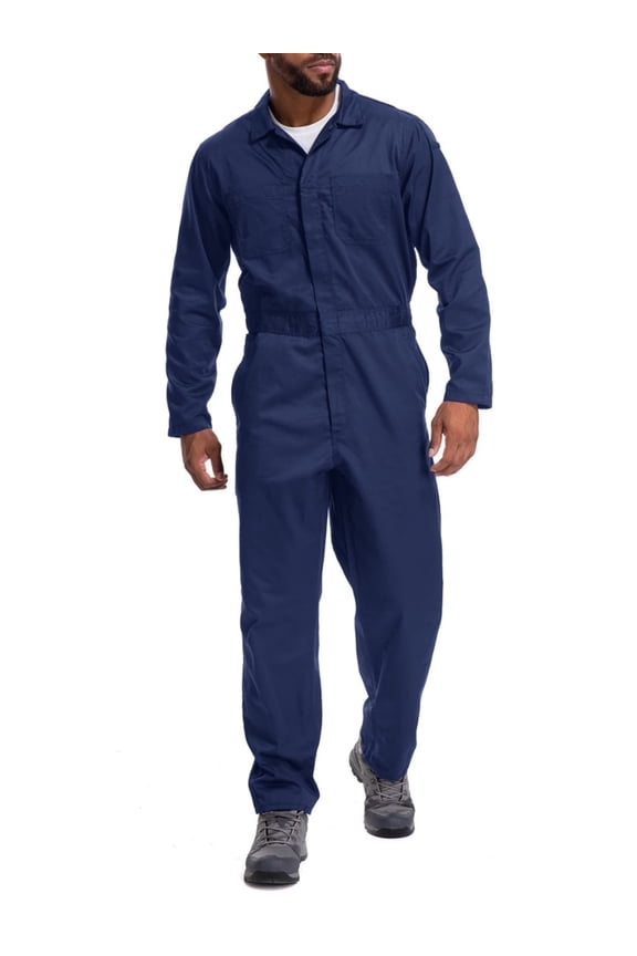 Work Mechanic Jumpsuit for Men Coveralls Long Sleeve Overall Relaxed Fit Workwear