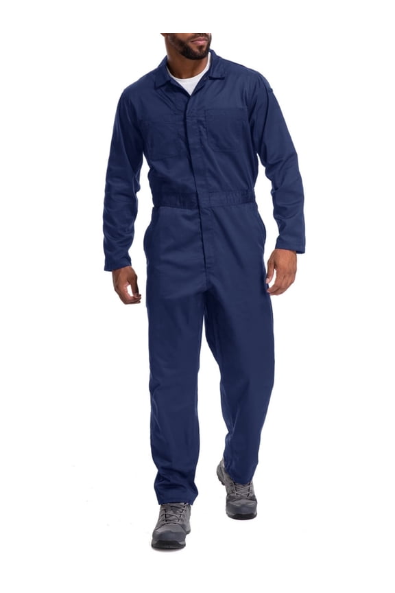 Work Mechanic Jumpsuit for Men Coveralls Long Sleeve Overall Relaxed Fit Workwear