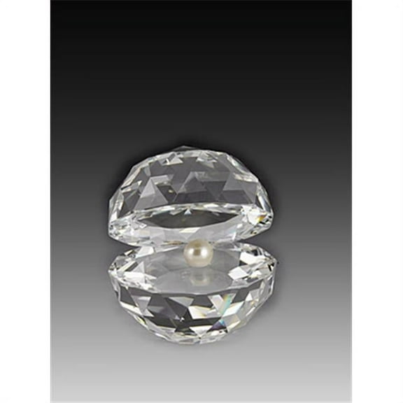 Asfour Crystal 301-701-70 2.75 L x 2.83 H in. Crystal Pearly Shell Sea Figurines