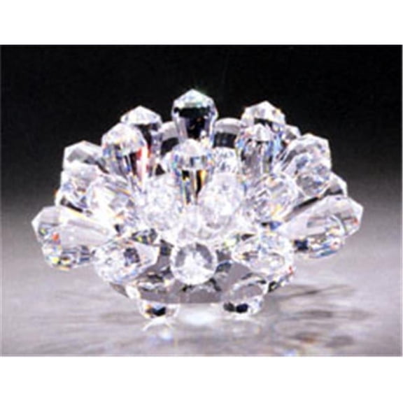 Asfour Crystal 419 2.95 L x 1.65 H in. Crystal Candlestick Celebrations Figurines