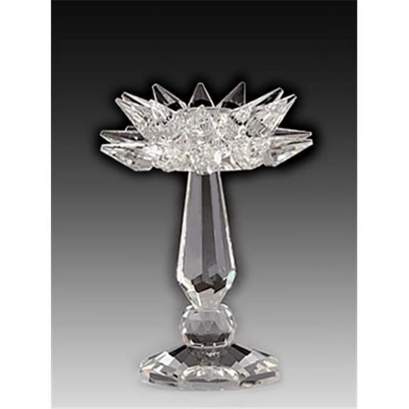 Asfour Crystal 422 2.99 L x 4.05 H in. Crystal Candlestick Celebrations Figurines