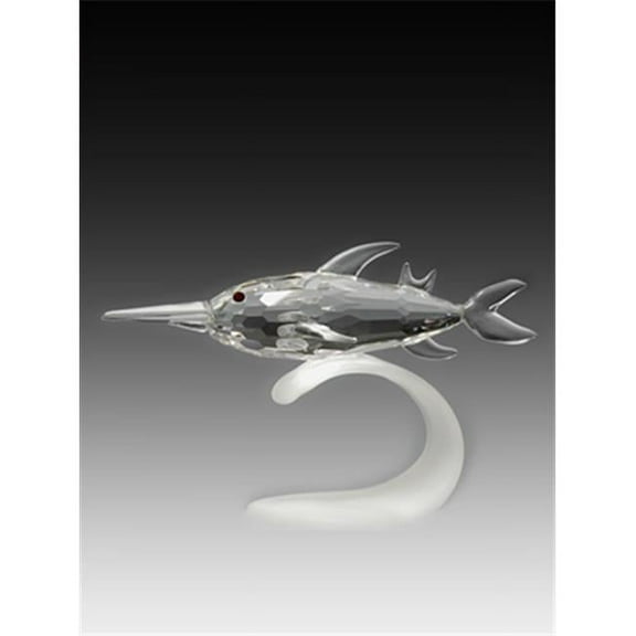 Asfour Crystal 960-35 Crystal Swordfish Sea Figurines 2.16 L x 2.44 H in.