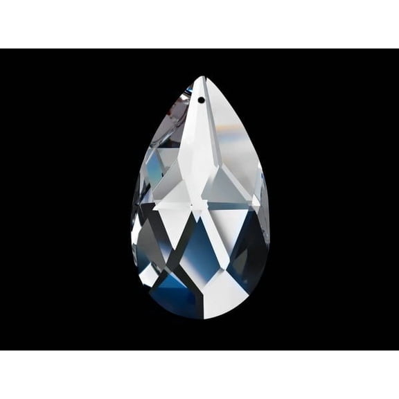Asfour Pear-Shaped Chandelier Crystal Replacement 2in(51 x 29mm) Suncatcher Prisms #872 - 5 Count