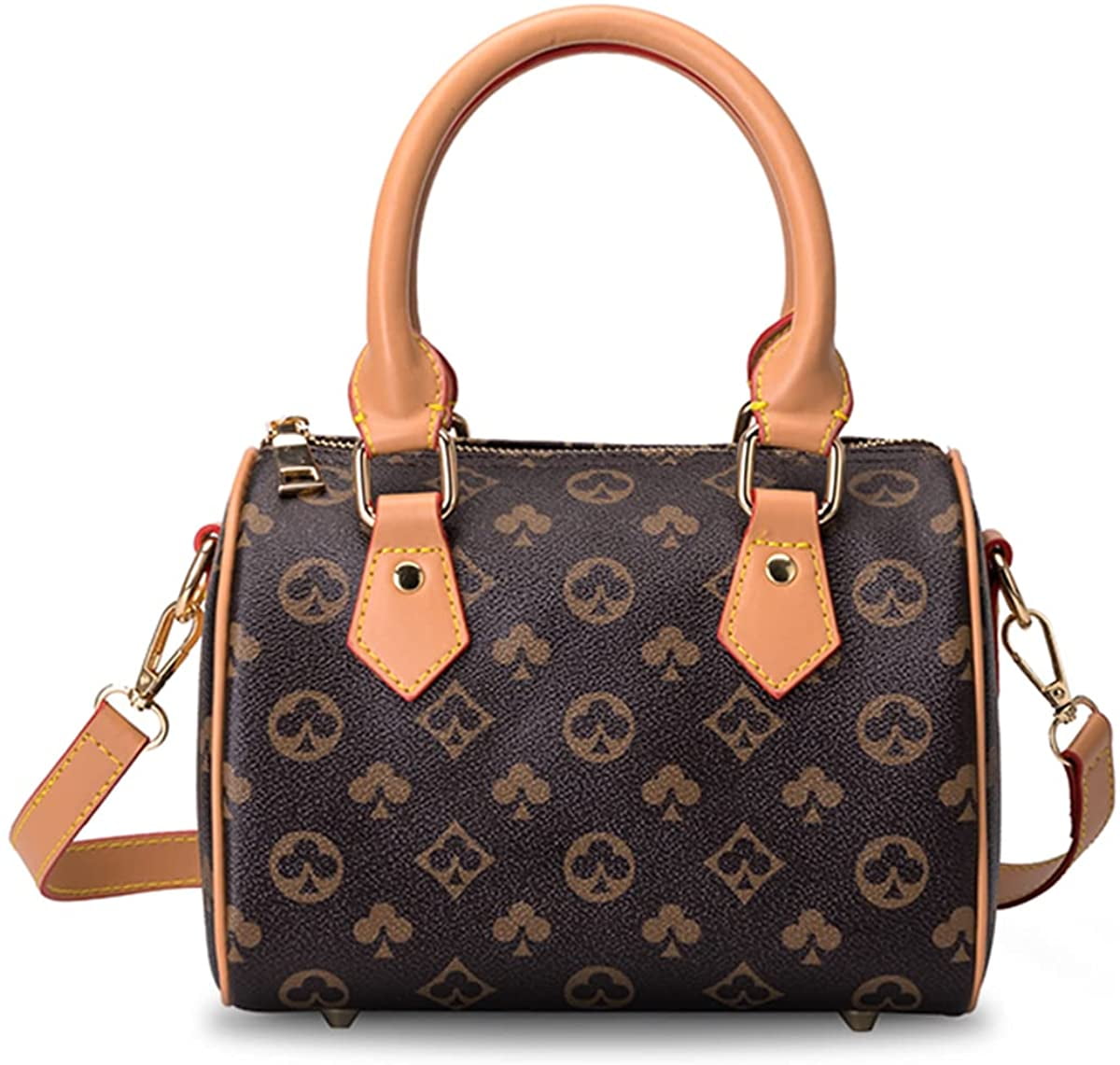 Asge Top Handle Purse for Women Crossbody Handbags Leather Shoulder Bag ( Large) 