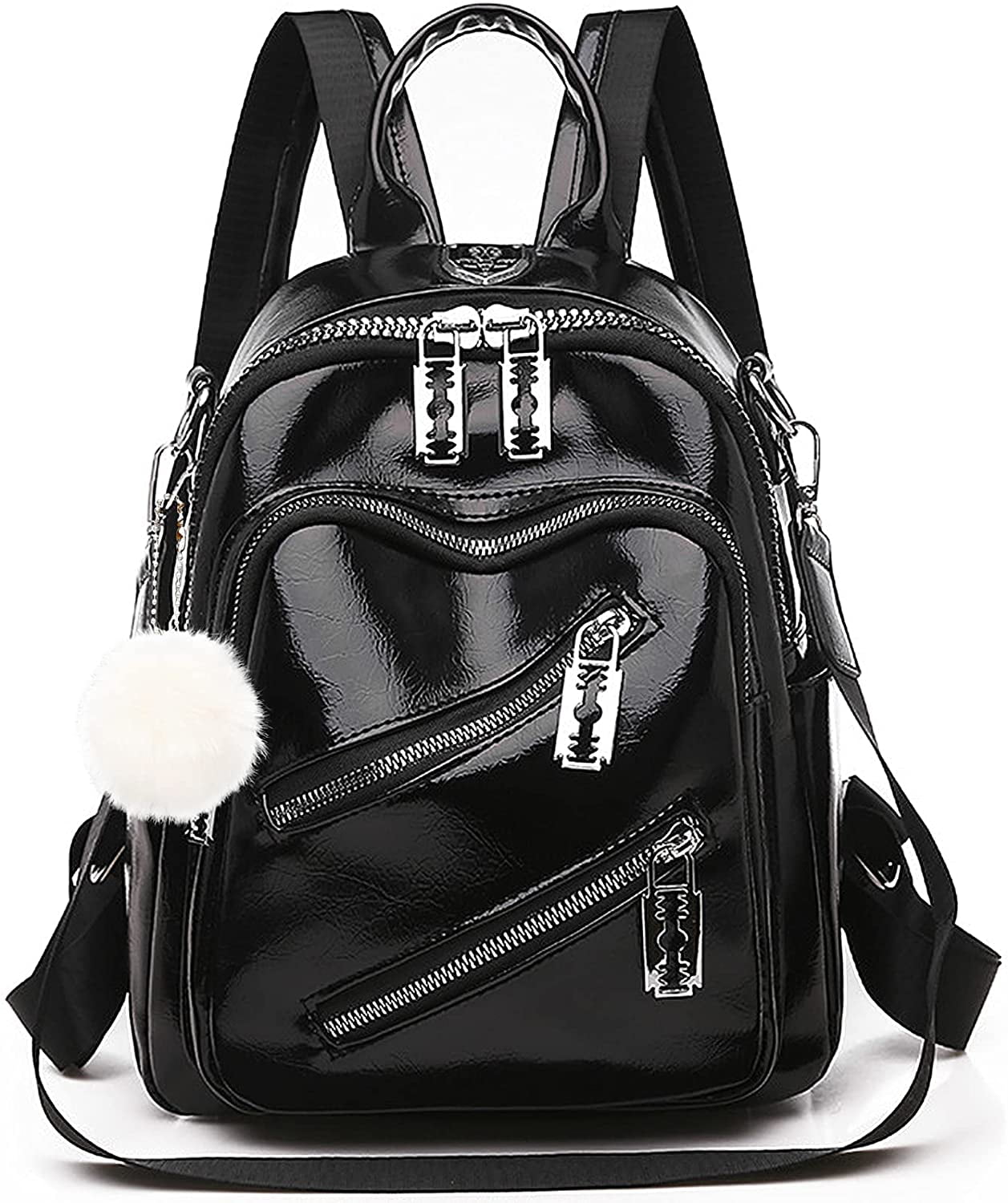 Asge Waomen Backpack Purse Vegan Leather Mini Backpack Cute Convertible Small Shoulder Bag for Girls Walmart