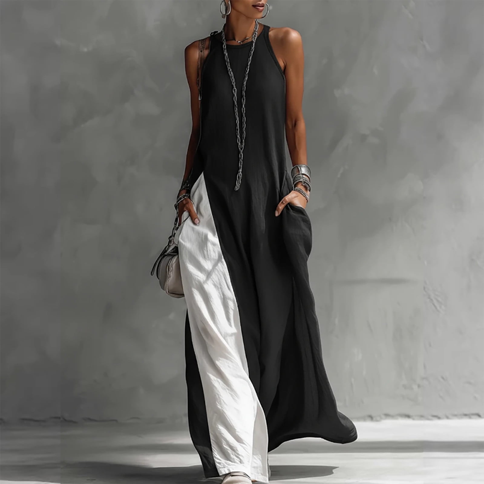 womens loose fitting dresses DAZY Coffee Fit Round Neck Short Sleeve T-Shirt Dress Women Maxi Summer Flounce Hem Knitted Fabric Casual Daily Spring Tall Smock,Tall M Some products may be slightly different from the picture due to shooting light Feel Your Best at 40
