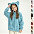 thumbnail image 1 of Asgosdo Fleece Hoodies for Girls Bear Ears Cute Casual Oversized Kids Fall Sweatshirts Y2K Teen Warm Winter Pullover Size 4-15Y, 1 of 6