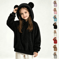 thumbnail image 1 of Asgosdo Fleece Hoodies for Girls Bear Ears Cute Casual Oversized Kids Fall Sweatshirts Y2K Teen Warm Winter Pullover Size 4-15Y, 1 of 6