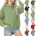 thumbnail image 1 of Asgosdo Polka Dot Hoodies for Girls Long Sleeve Kids Oversized Sweatshirts Casual Cute Teen Pullover Size 3-16Y, 1 of 6