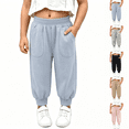 thumbnail image 1 of Asgosdo Toddler Girls Cotton Sweatpants High Elastic Waisted Joggers Casual Athletic Soft Fall Pants with Pockets Size 1-11Y, 1 of 7