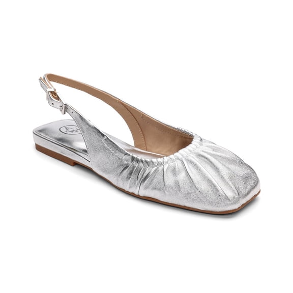 Ash Bibi Leather Slingback, 40, Silver