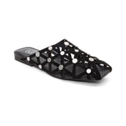 Ash Bone Suede Mule, 36, Black