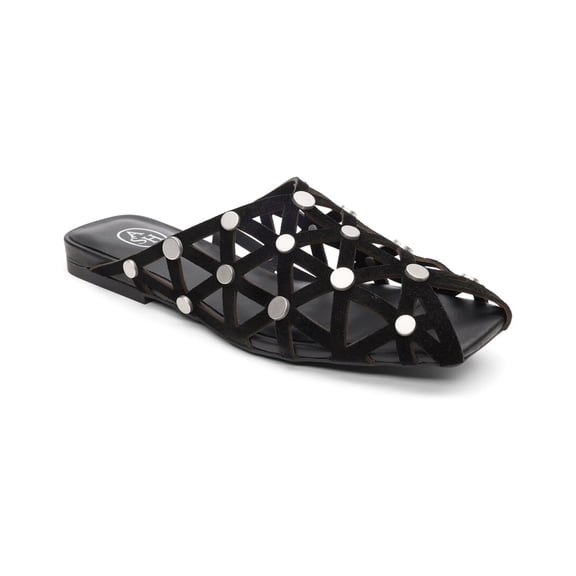 Ash Bone Suede Mule, 36, Black