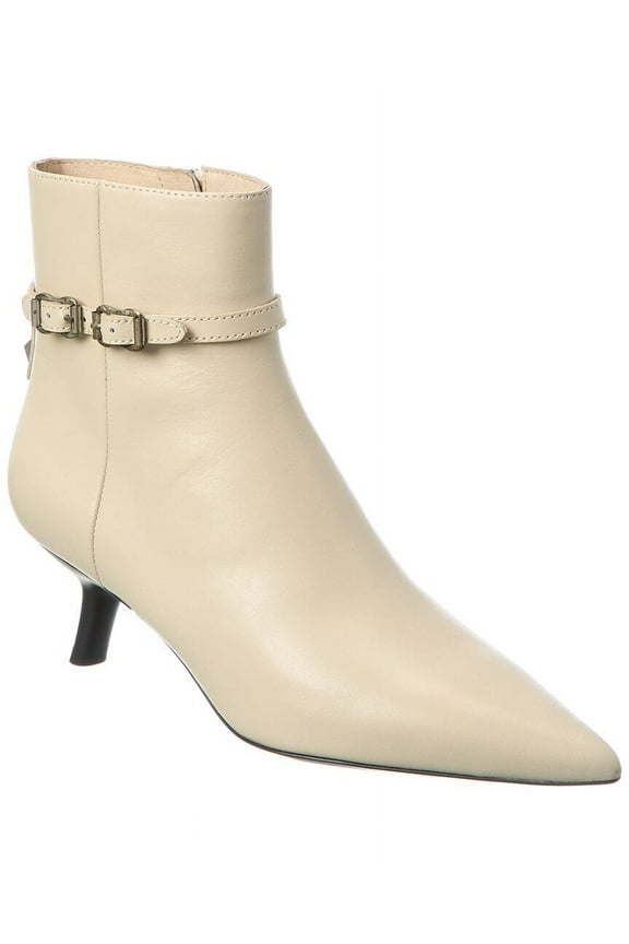 Britney Leather Bootie, 38, White