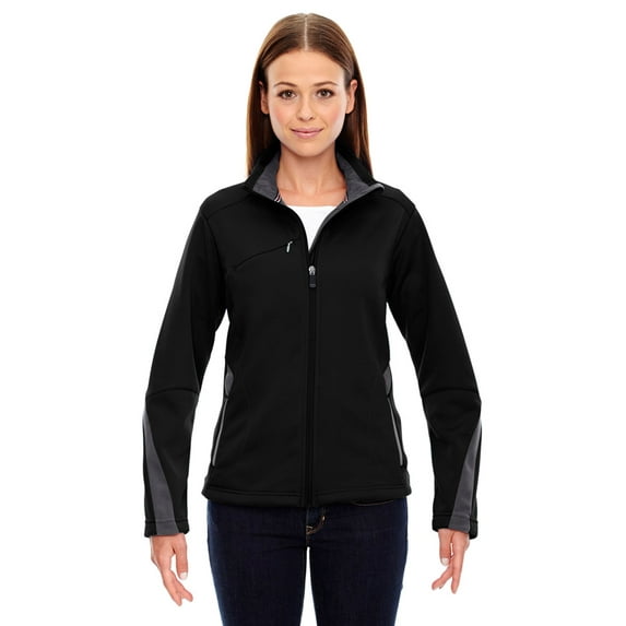 Ash City 78649 Ladies Escape Bonded Fleece Jacket -Black -Medium