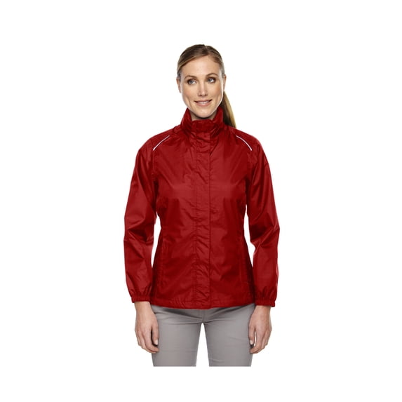 ASH CITY - CORE 365 78185 LADIES' CLIMATE SEAM-SEALED LIGHTWEIGHT VARIEGATED RIPSTOP JACKET, CLASSIC RED, 3XL