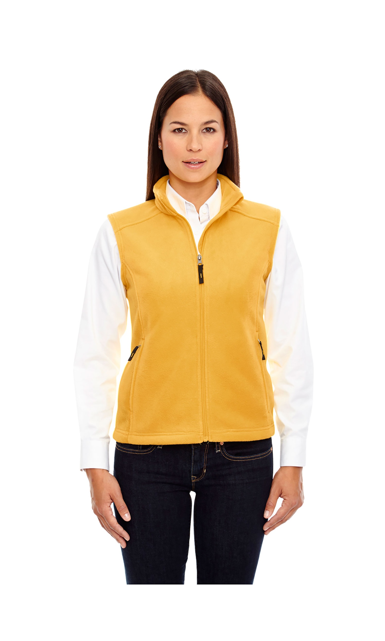 Ash City Women’s Journey Fleece Vest – XXL In Heather Charcoal, Core 365 Style With Audio Port - View #10