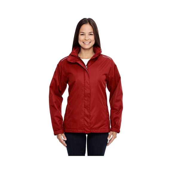 ASH CITY - CORE 365 78205 LADIES' REGION 3-IN-1 JACKET WITH FLEECE LINER, CLASSIC RED, XL