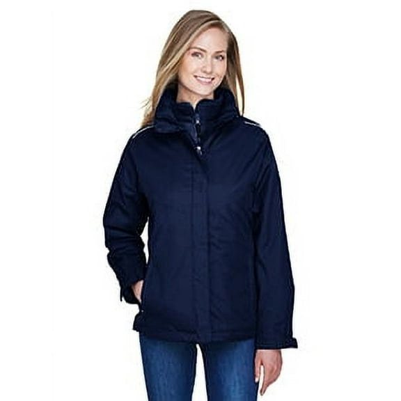 CORE365 78205 Women's 3-in-1 Jacket with Fleece Liner-Classic Navy-S