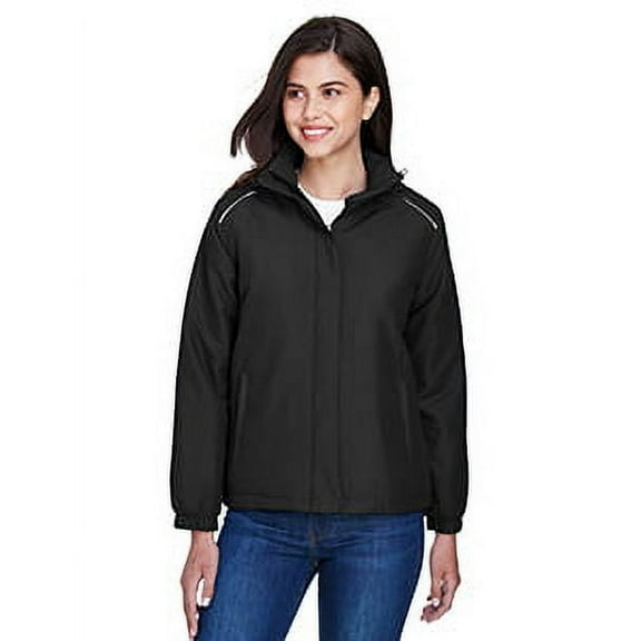 Ash City Core 365 Brisk Ladies Roll Away Hood Insulated Jacket, Black 703, Large