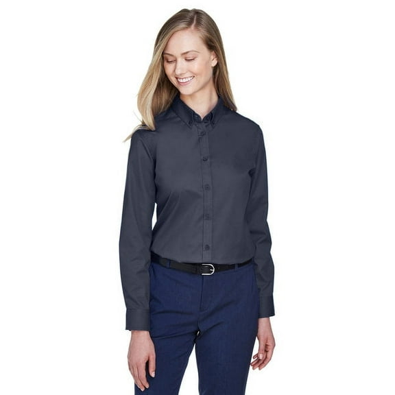 CORE365 78193 Women's Operate Twill Shirt-Carbon-XS