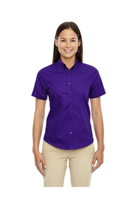 - Core 365 Ladies' Optimum Short-Sleeve Twill Shirt