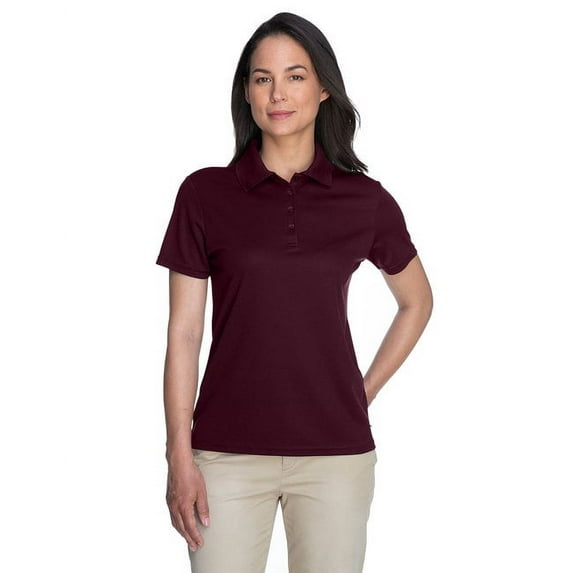 CORE365 78181 Women's Origin Performance Piqué Polo-Burgundy-2XL