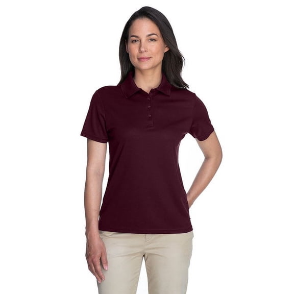 CORE365 78181 Women's Origin Performance Piqué Polo-Burgundy-3XL
