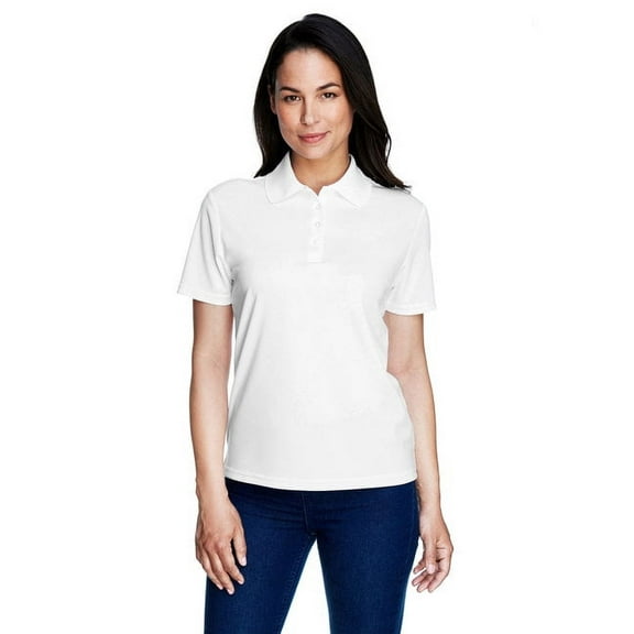 CORE365 78181 Women's Origin Performance Piqué Polo-White-3XL