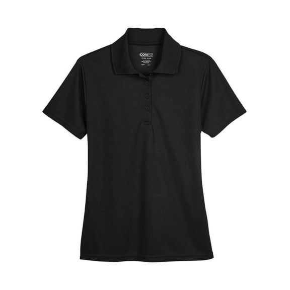 CORE365 78181 Women's Origin Performance Piqué Polo-Black-L