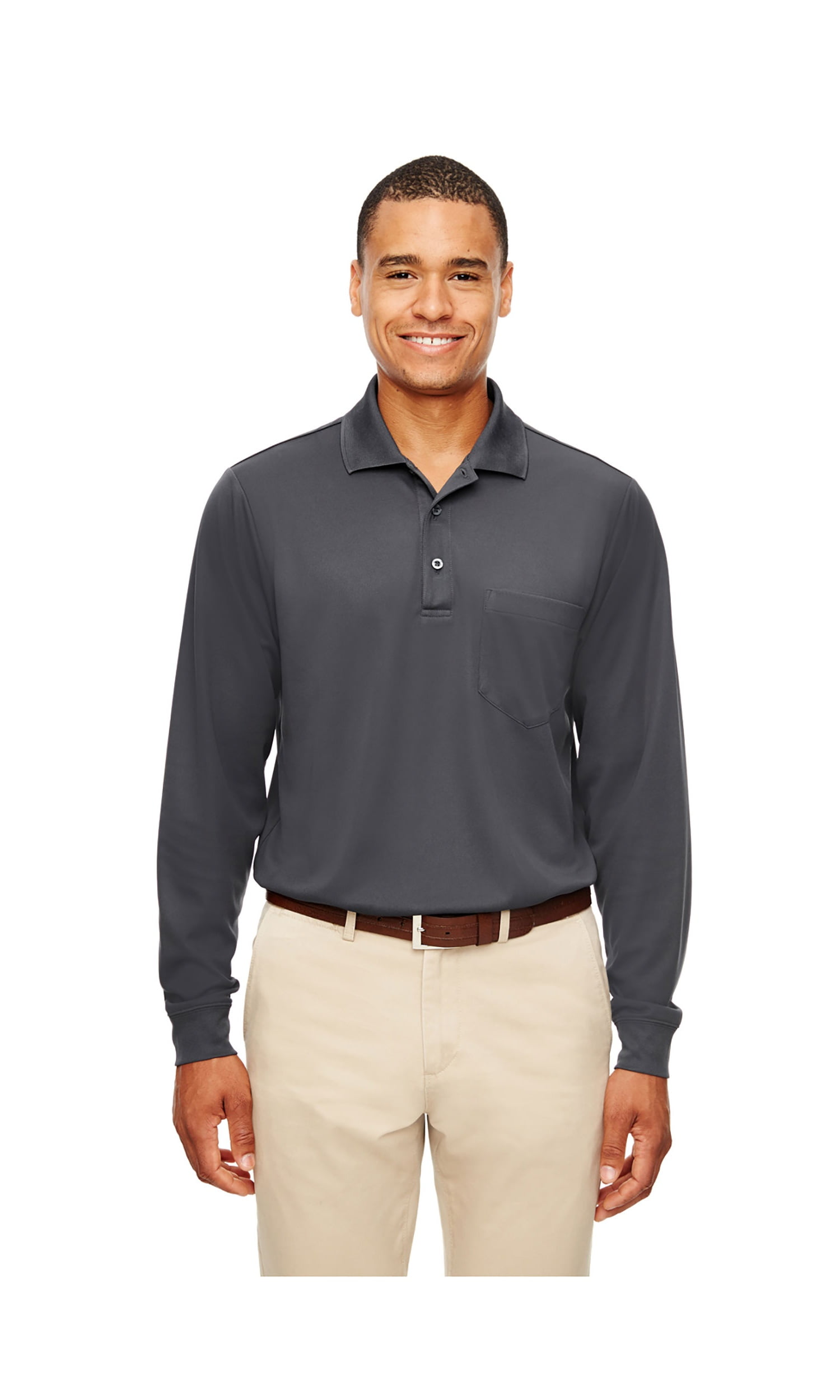 Ash City - Core 365 Men'S Long-Sleeve Polo With Pocket, Style 88192P ...