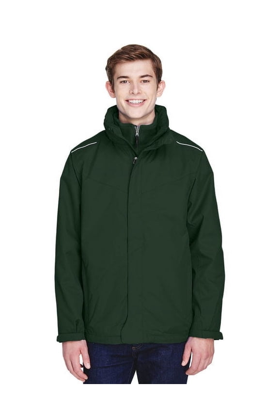 Ash City Core 365 Men's 3-in-1 Jacket with Liner, Forest GREN 630, Large