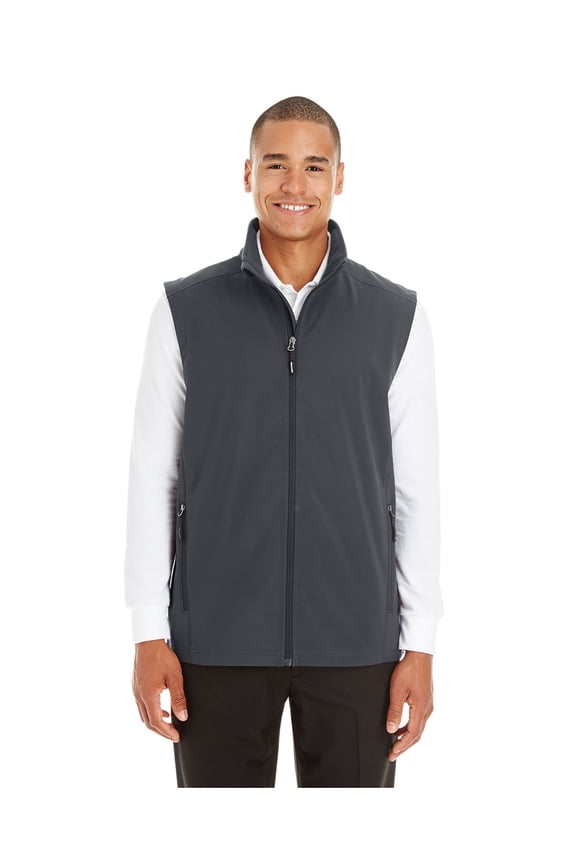 - Core 365 Men's Cruise Two-Layer Soft Shell Vest, Style CE701