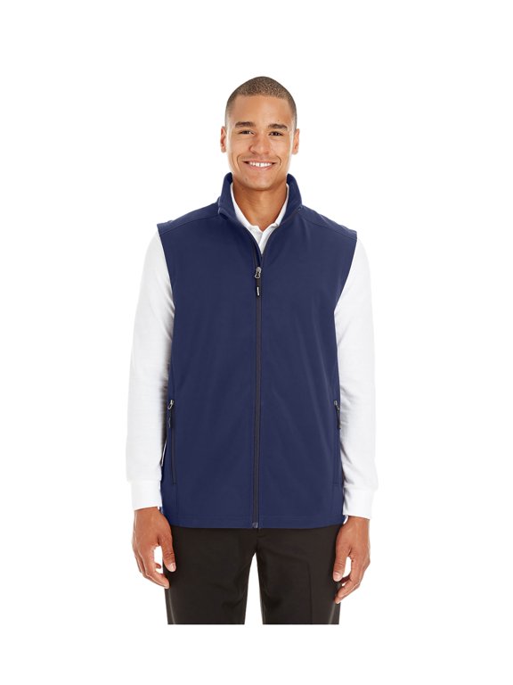 - Core 365 Men's Cruise Two-Layer Soft Shell Vest, Style CE701