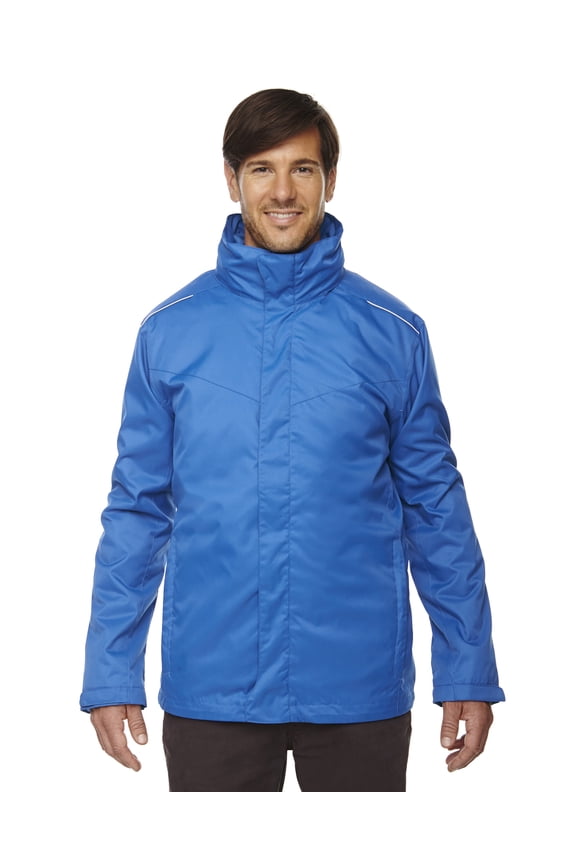 Ash City - Core 365 Men's Region 3-in-1 Jacket with Fleece Liner L TRUE ROYAL