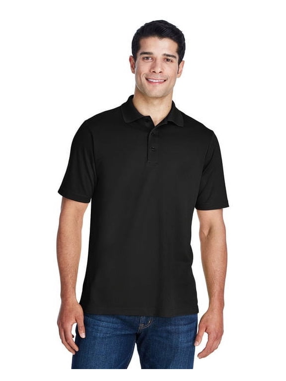 CORE365 88181T Men's Tall Origin Performance Piqué Polo-Black-4XLT