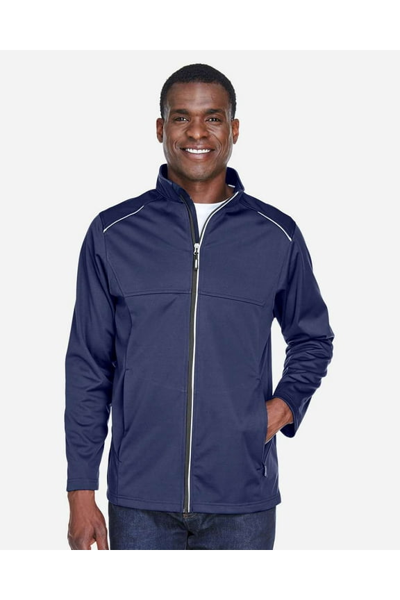 CORE365 CE708 Men's Techno Lite Three-Layer Knit Tech-Shell-Classic Navy-L