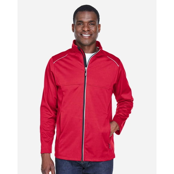 CORE365 CE708 Men's Techno Lite Three-Layer Knit Tech-Shell-Classic Red-L