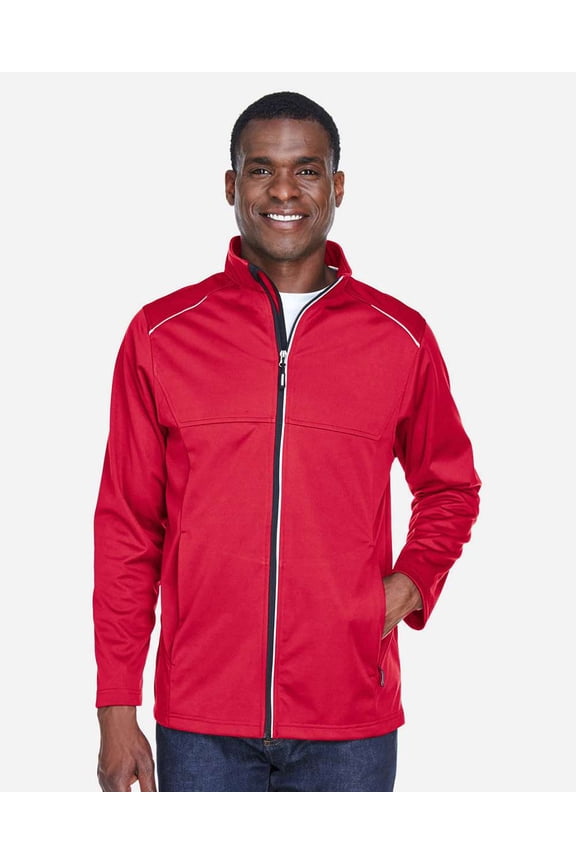 CORE365 CE708 Men's Techno Lite Three-Layer Knit Tech-Shell-Classic Red-L