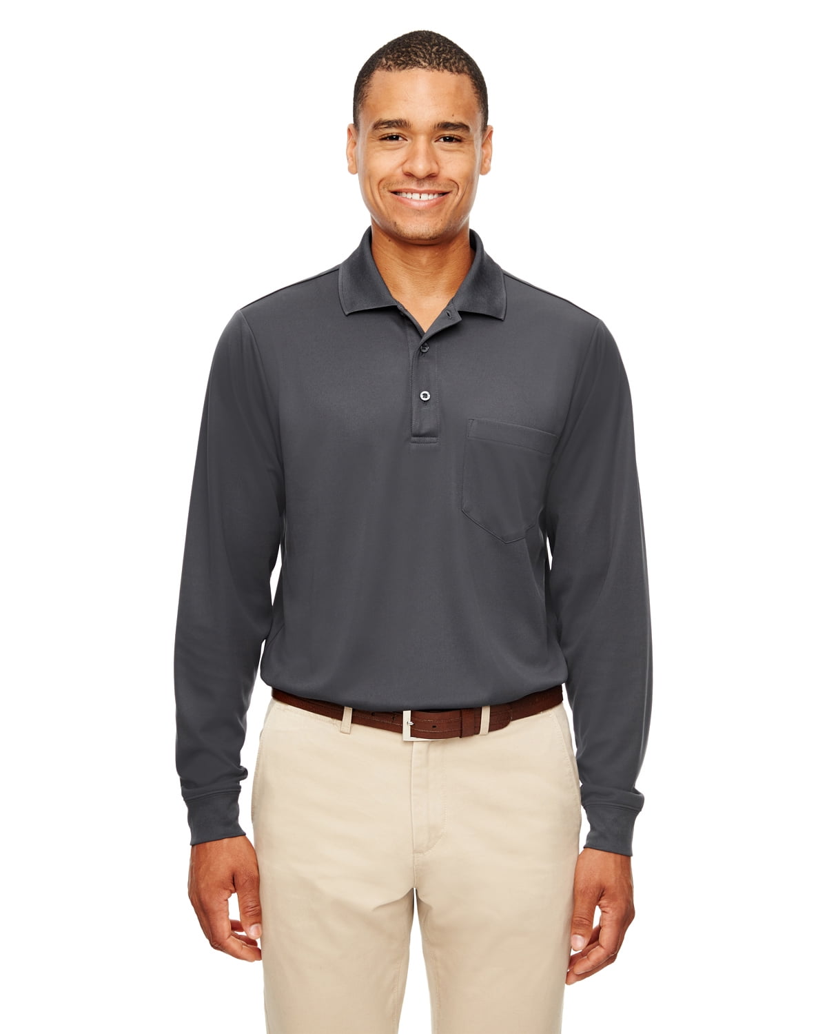 CORE365 88192P Men's Pinnacle Performance Long Sleeve Piqué Polo with ...