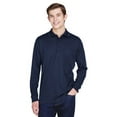 thumbnail image 1 of CORE365 88192P Men's Pinnacle Performance Long Sleeve Piqué Polo with Pocket-Classic Navy-L, 1 of 3