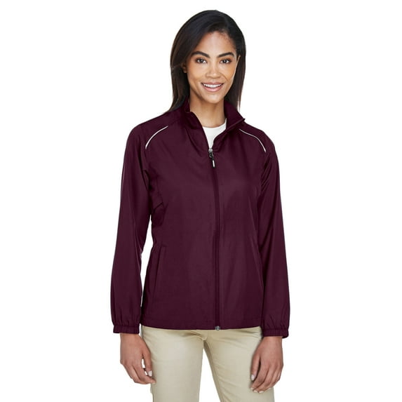 CORE365 78183 Women's Techno Lite Motivate Unlined Lightweight Jacket-Burgundy-S