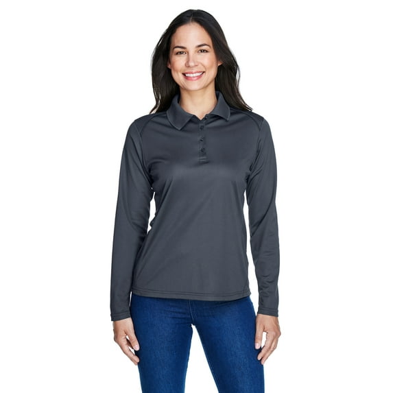 Ash City - Extreme 75111 Ladies Eperformance Snag Protection Long-Sleeve Polo, 3XL, CARBON