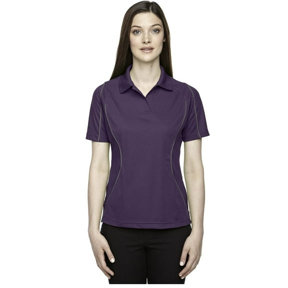 Ash City - Extreme Women's Snag Protection Colorblock Polo 75107 Purple 2XL
