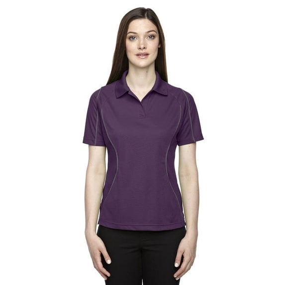 Ash City Extreme Women's Snag Protection Colorblock Polo Mulberry Purple L