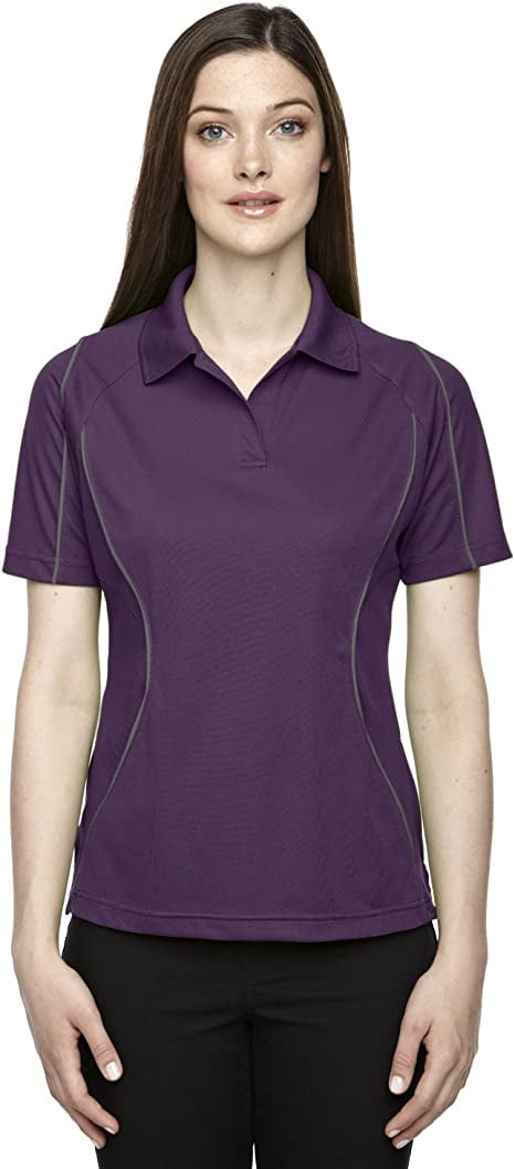 Ash City Extreme Women's Snag Protection Colorblock Polo Mulberry