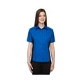 thumbnail image 1 of ASH CITY - NORTH END 77042 LADIES' FUSE COLORBLOCK TWILL SHIRT, TRUE ROYAL/ BLK, XS, 1 of 1