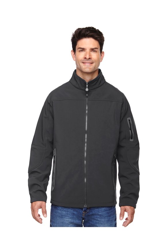 - North End 88138 Men'S Three-Layer Fleece Bonded Soft Shell Technical Jacket
